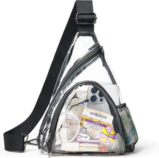 7L Sling Bag For Women Men Backpack Fanny Pack Crossbody Chest Travel Shoulder Belt Bags Purse Handbag PU Leather