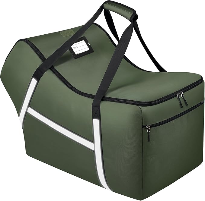 Infant Car Seat Travel Bag for Airplane Compatible with All Nuna Pipa Car Seat and Base,Chicco KeyFit 30 and Base, Padded Car Seat Bags for Air Travel,Car Seat Gate Check Bag with Side Pocket, Green