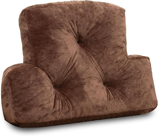 Back Pillow for Chair, Memory Foam Lumbar Pillow for Back Support, Back Rest Cushion for Office, Sofa, Couch Sitting, Recliner, Bed and Lower Back Pain (Coffee)