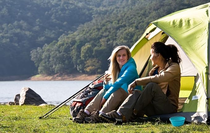 Ecoart Silicone Expandable Collapsible Bowl for Travel Camping Hiking, Blue (1 Pack)