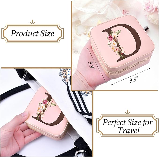 Christmas Gifts for Women, Christmas Travel Jewelry Case Box Organizer Personalized Gifts for Mom Wife Women, Gift for Friend Sister Grandma Aunt 2025