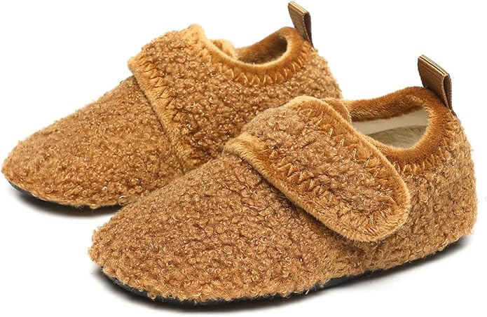 ditont Toddler Slippers Non-Slip Lightweight Comfortable Kids Indoor Grip House Home Shoes for Boys Girl