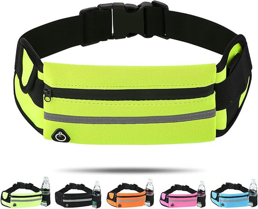 Anti-theft Invisible Waist Bag, Ultra-Slim Money Belt Passport Holder Secure Hidden Travel Wallet with RFID Blocking (Green)