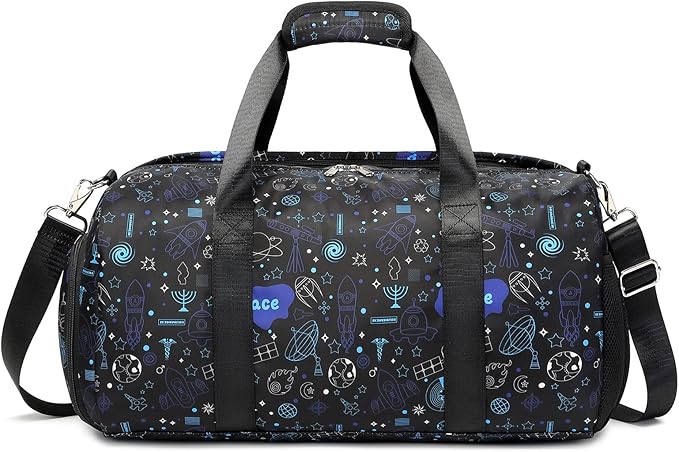 Dance Bags for Teens - Duffle Overnight Sports Gymnastics Gym Weekender Travel Carry On Bag with Shoe Compartment for Teen Boys