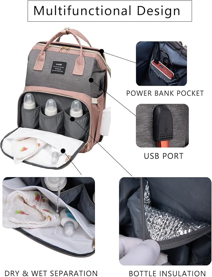 Blue Diaper Bag Backpack for Mom: Large Baby Bags with Changing Station for Toddler Boys Girls Women Dad Mommy Men Travel Backpack Newborn Essential Pañaleras Bebe Niña Niño Baby Registry Search