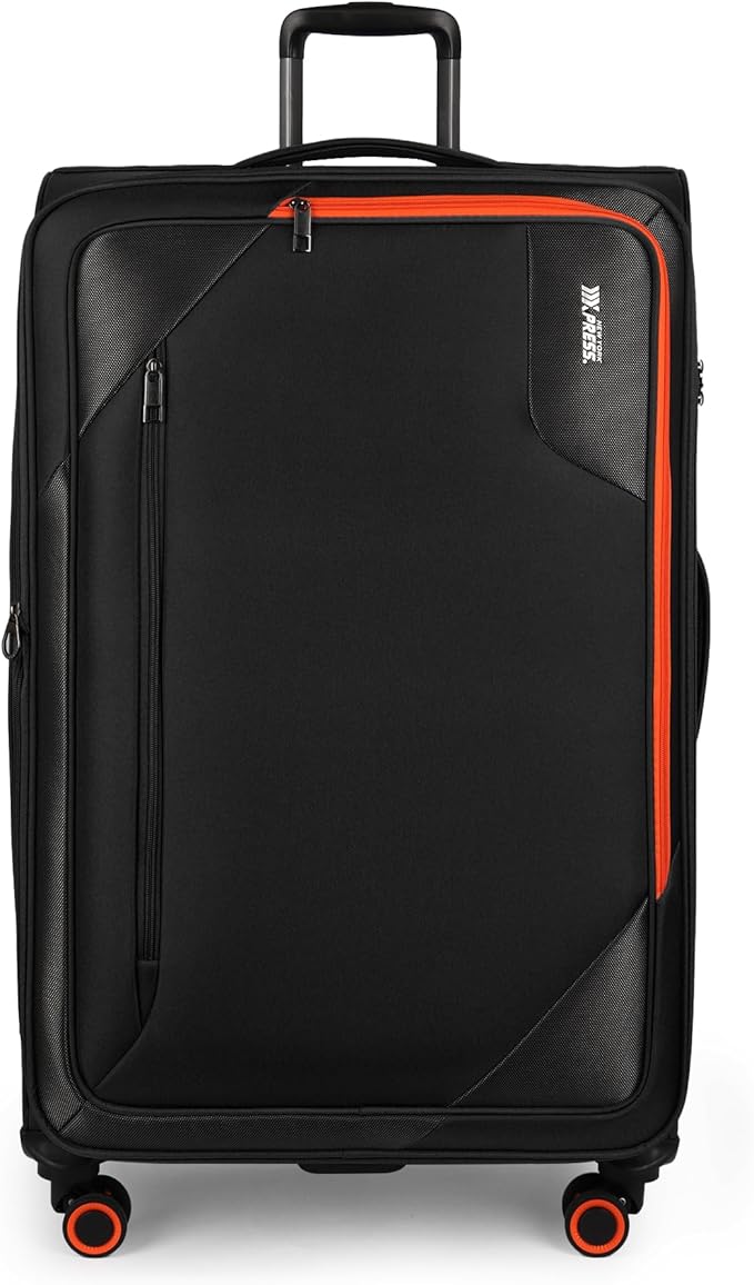 Suitcases with Wheels 32 inch Luggage,Large Softside Suitcase Expandable 20% w/TSA LOCK,Lightweight Travel Suitcase for Men/Women（Black,32in）