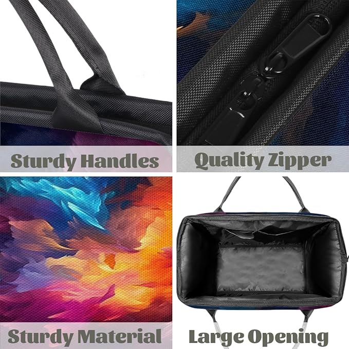 Nebula Overnight Weekender Bag for Women Men Travel Duffel Bags Waterproof Luggage Carry on Sports Yoga Gym Bag