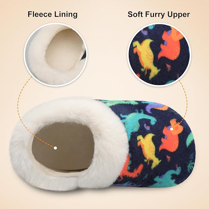 Centipede Demon Toddler Slippers for Boys Girls Slip on Kids Baby Toddlers House Shoes Lightweight Barefoot Furry Sock Shoes Indoor Outdoor Warm Walking Shoes