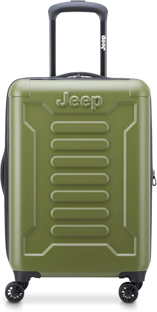 Jeep JH004C Hardside Expandable Luggage with Spinner Wheels (Avocado, Carry-On 20 Inch)
