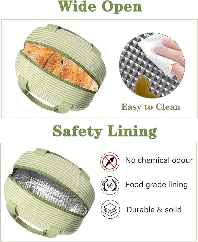 Cute Lunch Box Tote Bag - Cooler Corduroy Insulated Bags for Women - Lightweight Reusable Portable Soft Lunch Pail Kit for Adults Work Picnic Travel Green 8L