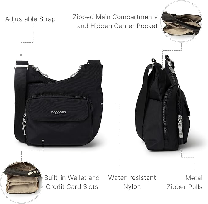 Baggallini Women Criss Cross Crossbody Bag