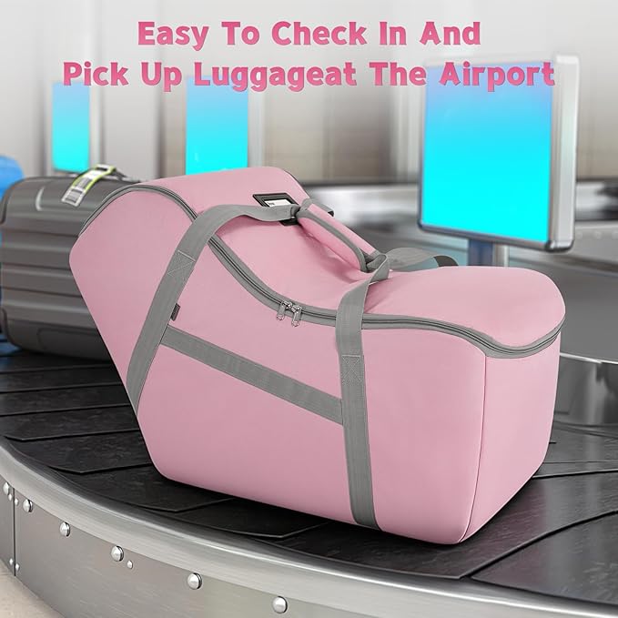 Padded Car Seat Bag Compatible with most Nuna Pipa car seats, UPPAbaby MESA V2 without Base & Chicco KeyFit 30 and base, Car Seat Travel Bag for airplanes