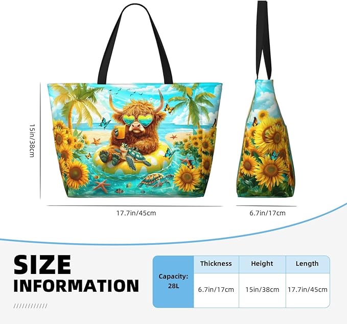 Large Beach Tote Bag Beach Bag Waterproof Sandproof Lightweight Women Tote
