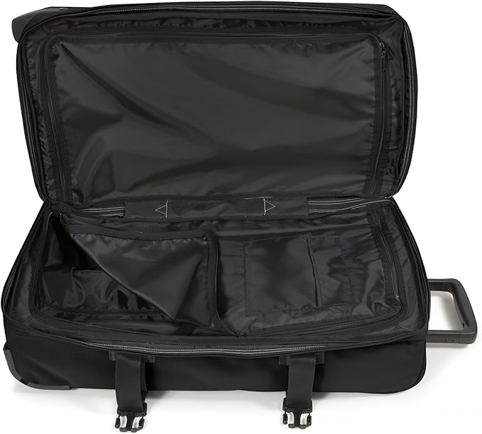 Eastpak Tranverz M – 78L Large Wheeled Luggage with Dual Compartments, TSA Lock, Compression Straps & Smooth-Wheeling System, Black