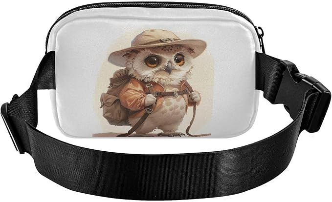 Cute Owl Fanny Pack for Women Men Water Resistant Fashion Waist Packs with Adjustable Strap Belt Bag for Travel Workout Jogging Hiking 21219854
