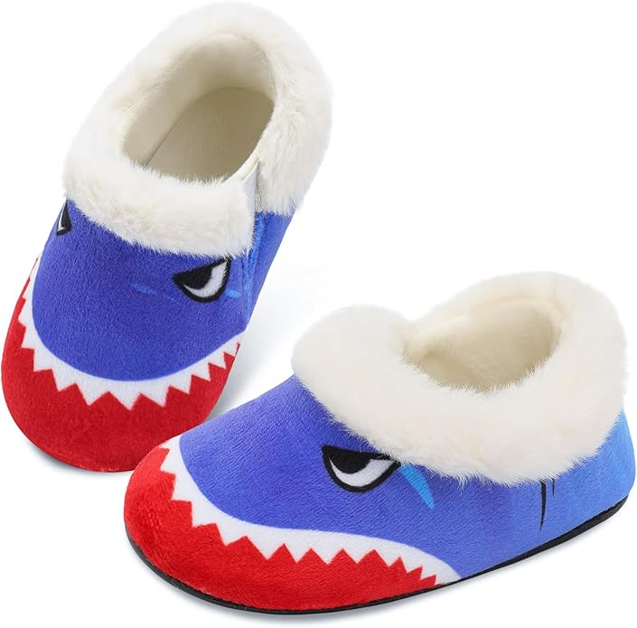 Centipede Demon Toddler Slippers for Boys Girls Slip on Kids Baby Toddlers House Shoes Lightweight Barefoot Furry Sock Shoes Indoor Outdoor Warm Walking Shoes