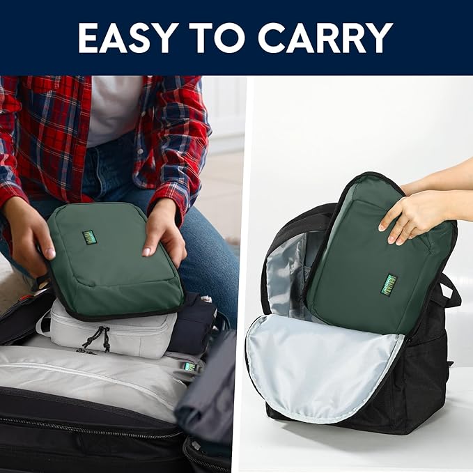 Haimont 50L Travel Duffle Bag for Men Women Foldable Sports Duffle Backpack for Gym Hiking Camping Workout Outdoor with Pocket & Shoe Compartment, Upgrade, Army Green