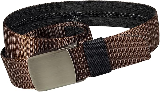 Money Waist Belt, Hidden Travel Pouch, Security Wallet with Blocking, Adjustable Strap for Documents Currency Tickets, Travel Gear, Anti Theft Belt for International Trips