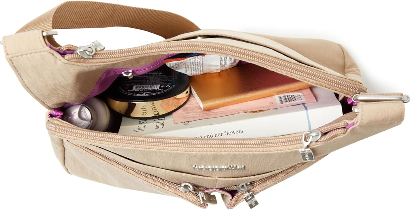 Baggallini Crossbody Travel Bag 11x8.5 Lightweight Water-resistant Nylon Handbag