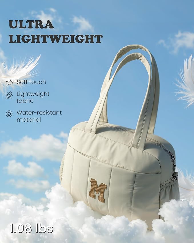 Tween Gifts-Trendy Gifts-Duffle Bag for Travel Women, Travel Bags，Initial Overnight Bag with Wet Pocket，Lightweight Weekender Bags Personalized Gym Tote with Makeup Pouch