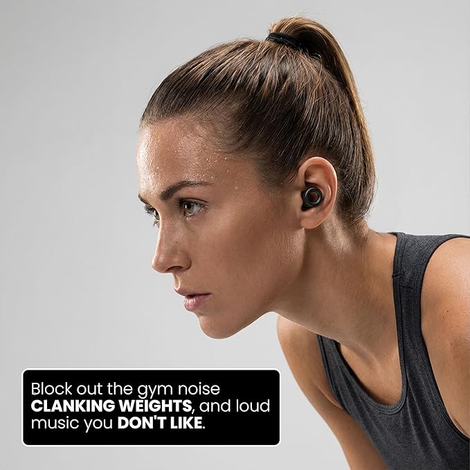 Earplugs for Concerts, Festivals, Musicians, Travel, Sleeping & Work Reusable High Fidelity Hearing Protection with Noise Reduction 17dB-21dB Comfortable (Purple, Large)
