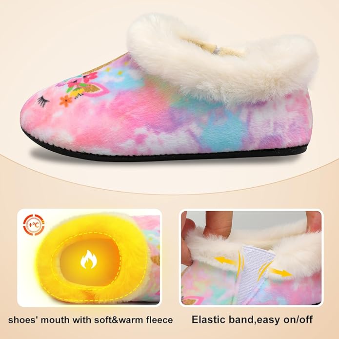 Centipede Demon Toddler Slippers for Boys Girls Slip on Kids Baby Toddlers House Shoes Lightweight Barefoot Furry Sock Shoes Indoor Outdoor Warm Walking Shoes