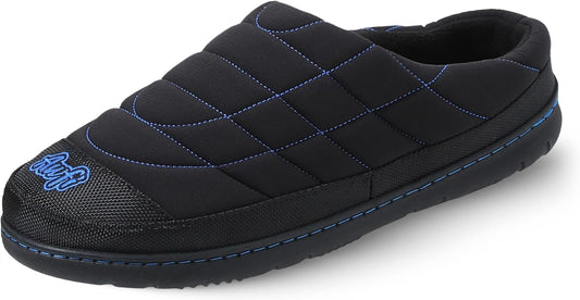 Mens Slip On Slippers Coolmax® Two Tone Comfy Slipper Memory Foam Slippers Indoor Outdoor Men's House Shoes Loafers Camping Slipper Two Styles | Moisture-wicking | Breathable