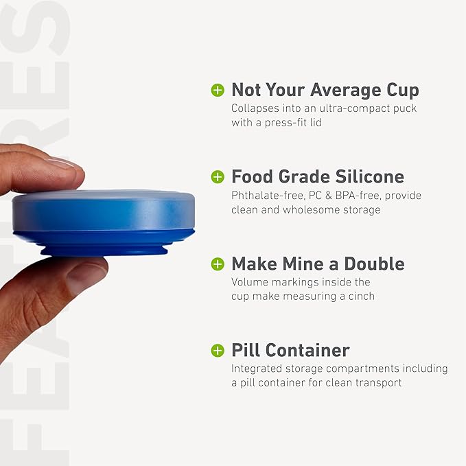 humangear GoCup | Compact Storage | On the Go Cup | BPA-free, PC-free, Phthalate-Free, Small (4 fl.oz/118ml), Green