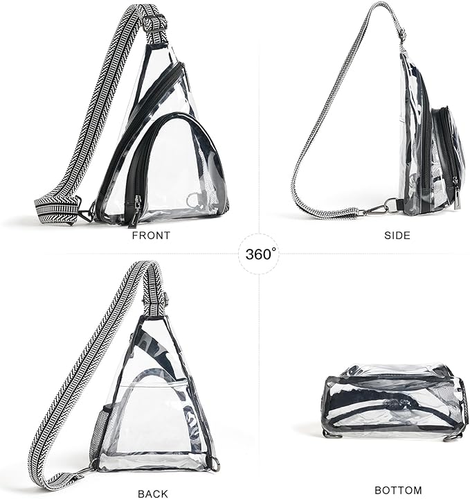 7L Sling Bag For Women Men Backpack Fanny Pack Crossbody Chest Travel Shoulder Belt Bags Purse Handbag PU Leather
