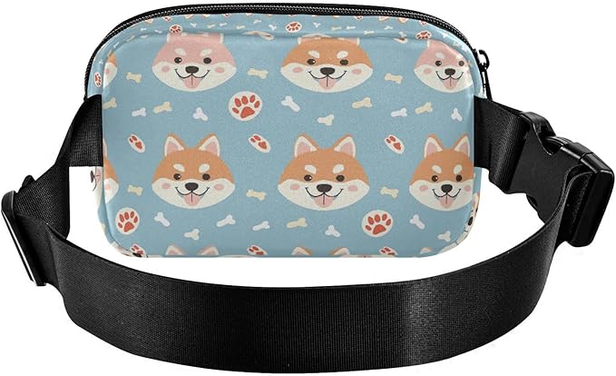 Kawaii Shiba Inu Dog Fanny Pack for Women Men Water Resistant Fashion Waist Packs with Adjustable Strap Belt Bag for Travel Workout Jogging Hiking 21219129
