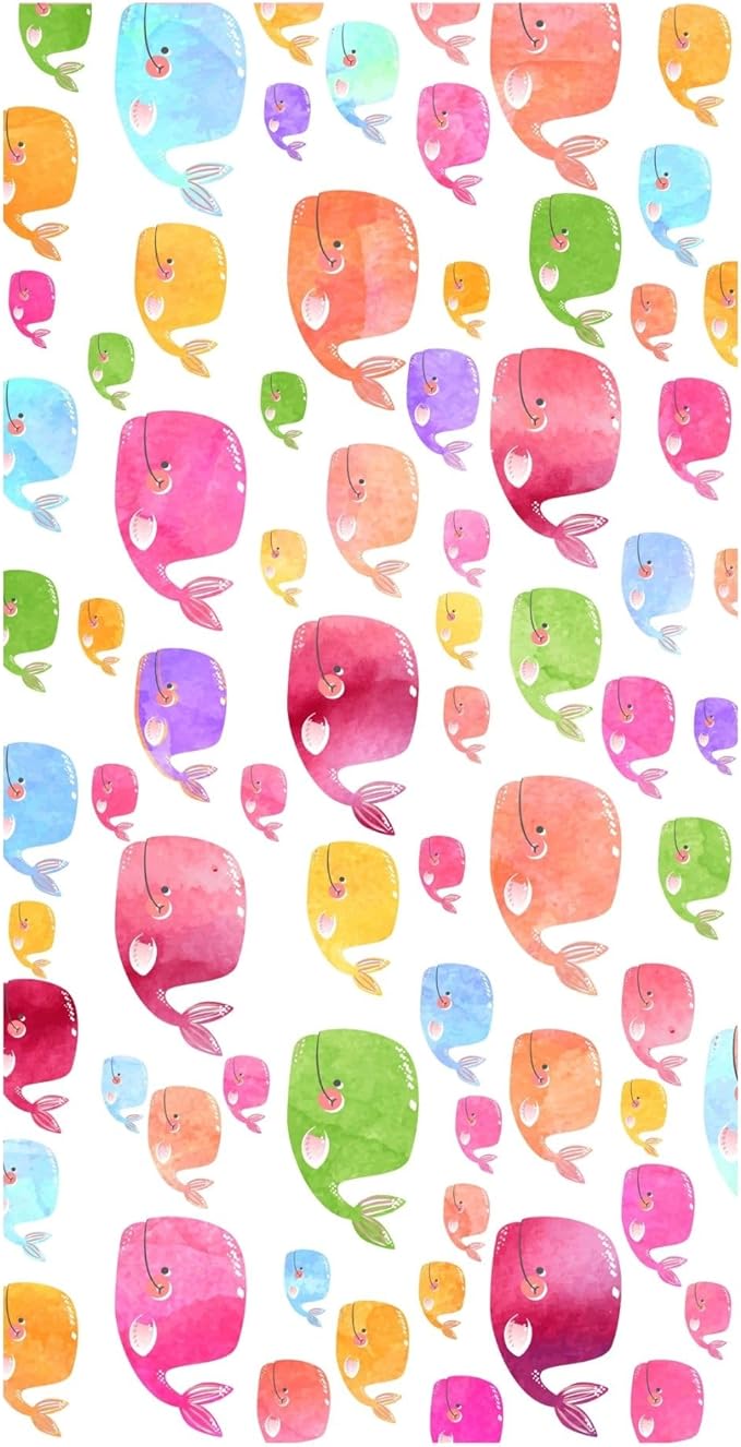 Maisonette 100% Cotton Beach Towels, Digitally Printed, Velour Woven, Ideal for Travel, Pool & Bath Towels, 350 GSM, 29.5"x59", Soft & Stylish Turkish Beach Towel for Kids, Puffish Design