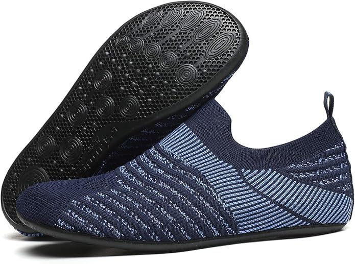 ditont Non-Slip Indoor House Slippers Lightweight Comfortable Grip House Home Shoes for Men Women