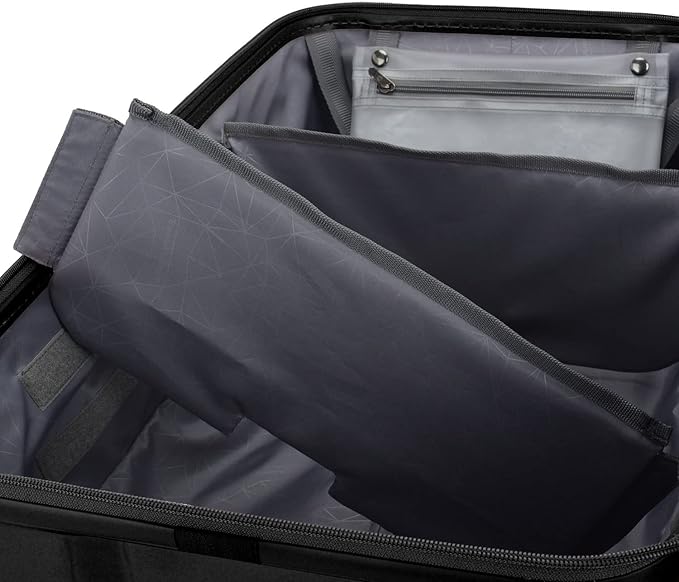 Traveler's Choice Ultimax II Polycarbonate Hardside Luggage with Spinner Wheels, Matte Black, 31-Inch Large Trunk