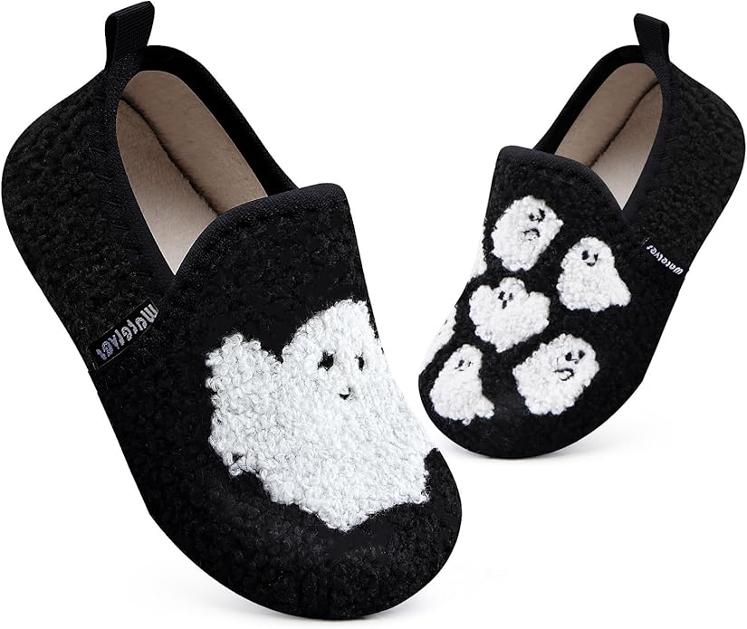 WateLves Kids Toddler Slippers Girls Boys Slip on House Shoes Lightweight Anti Slip Sock Slippers Winter Indoor Outdoor Walking Shoes