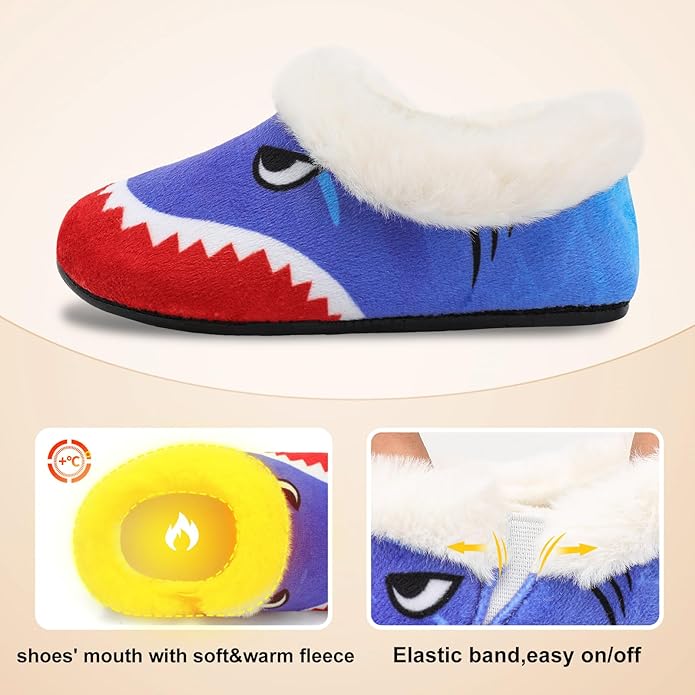 Centipede Demon Toddler Slippers for Boys Girls Slip on Kids Baby Toddlers House Shoes Lightweight Barefoot Furry Sock Shoes Indoor Outdoor Warm Walking Shoes
