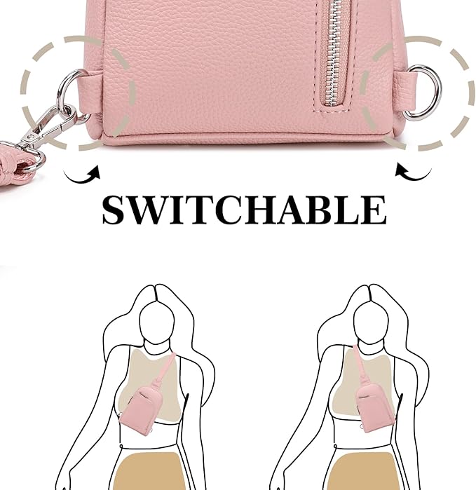 Haytijoe RFID Anti-Theft Sling Bag for Women, Small Crossbody Travel Purse with Locking Zippers, Lightweight Everyday Bag