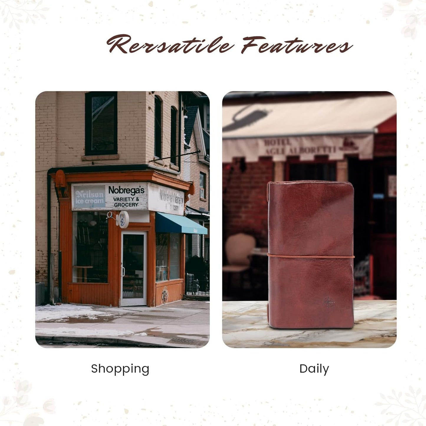 Genuine Leather Nomad Organizer Travel Wallet | Women's Wallet Clutch Passport Holder