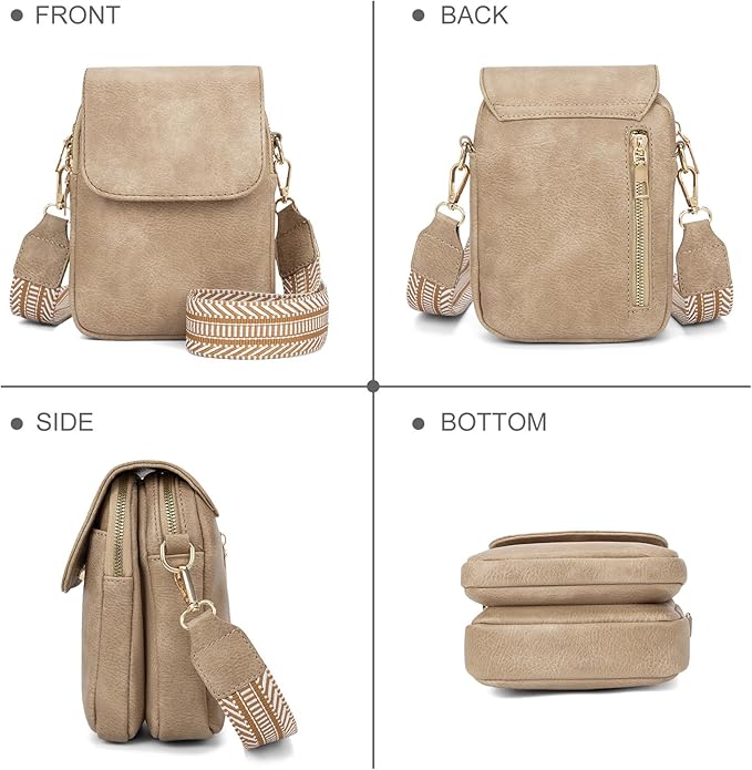 Fashion Small Crossbody Bags for Women Trendy Designer Cell Phone Purses Wallets with Card Holder Anti Theft Travel