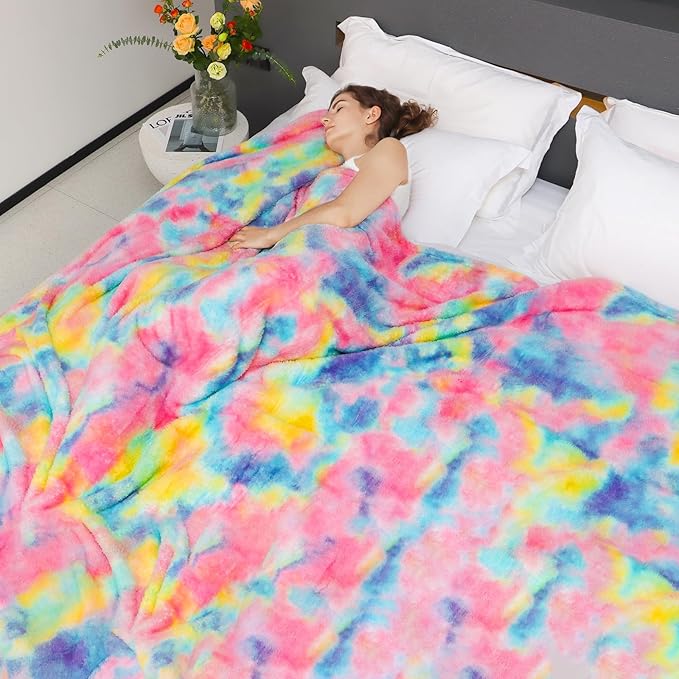MUGD Fleece Blanket Pink Throw Blanket Throw Blanket for Couch Soft Lightweight Plush Cozy Microfiber Blankets