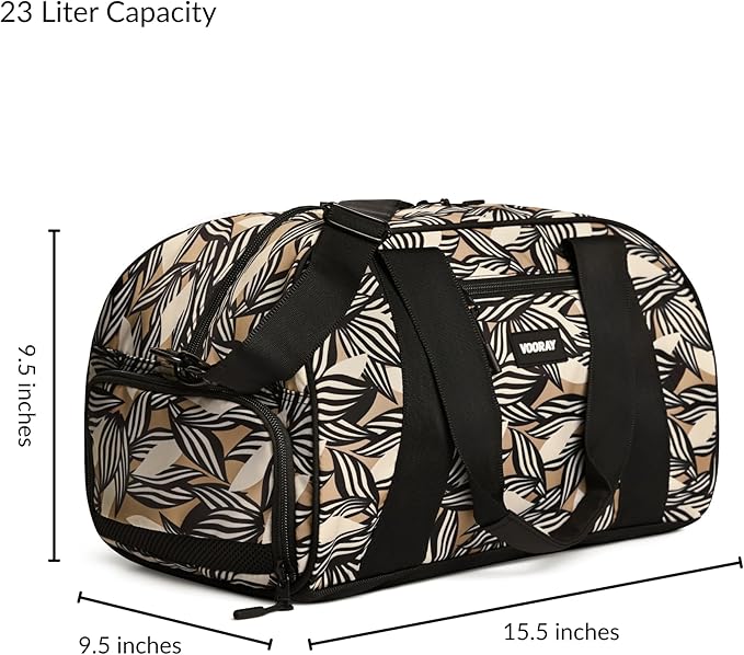 Vooray Burner Gym Duffel Bag, Gym Bag for Women and Men with Shoe Compartment, Weekender, Overnight & Travel Duffel for Sports and Workout