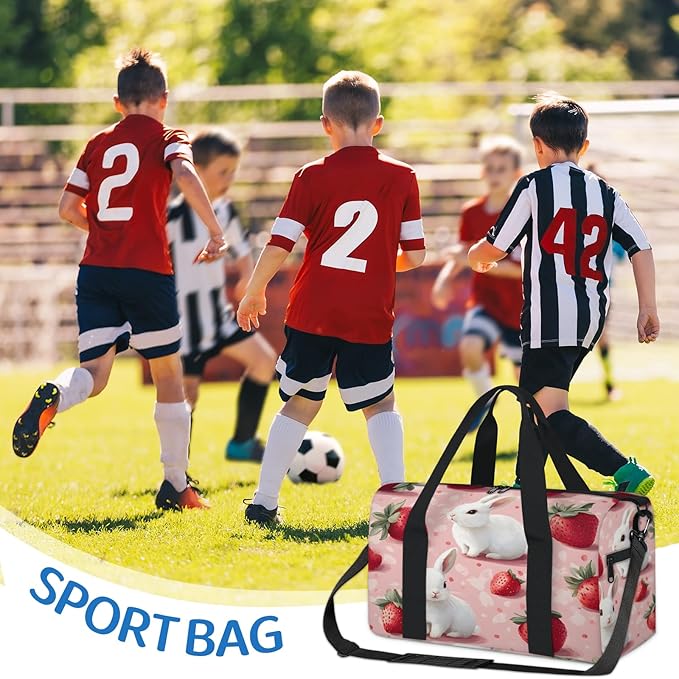 Fun Easter Rabbits Travel Duffle Bag for Women Men, Overnight Weekender Bag, Carry on Tote for Sport Gym