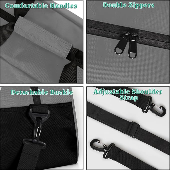 Custom Name Gym Duffel for Kids,Personalized Sports Bag Lightweight Gym Bags for Boys & Girls,Fitness Travel Weekender for Travel, and Workout Gray