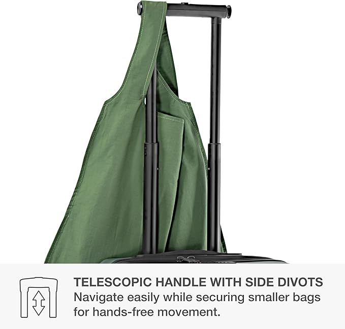 Traveler's Choice Markham Hardside Expandable Luggage with Hinomoto Spinner Wheels, 26-Inch Medium, Green