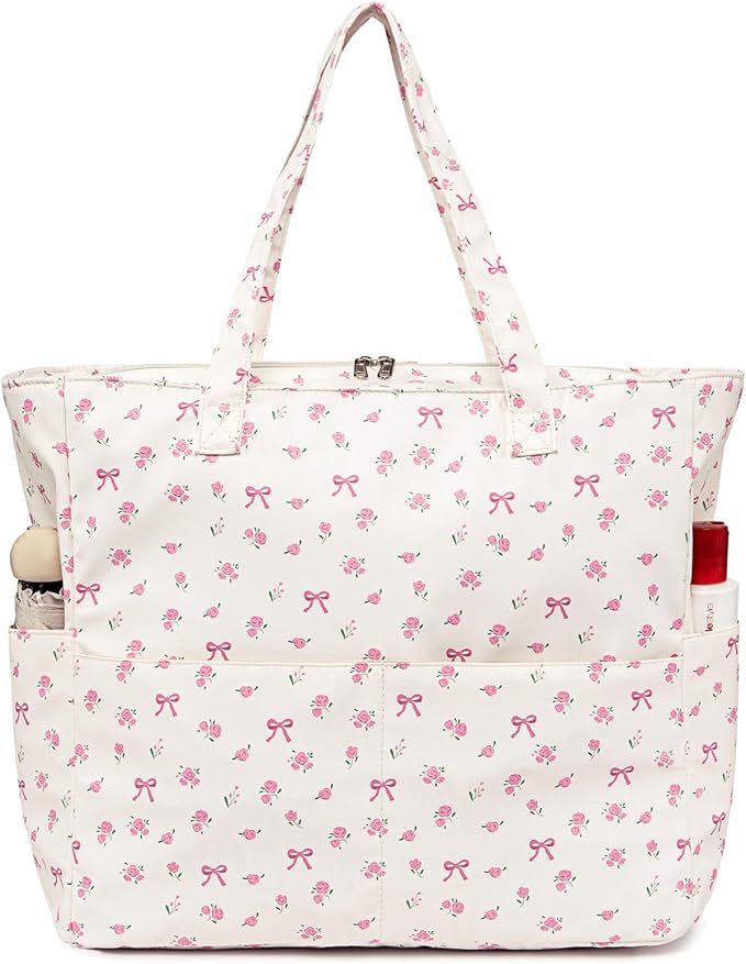 Bluboon Beach Bags for Women, Large Waterproof Tote Bag With Wet Compartment for Pool Weekender Travel Gym