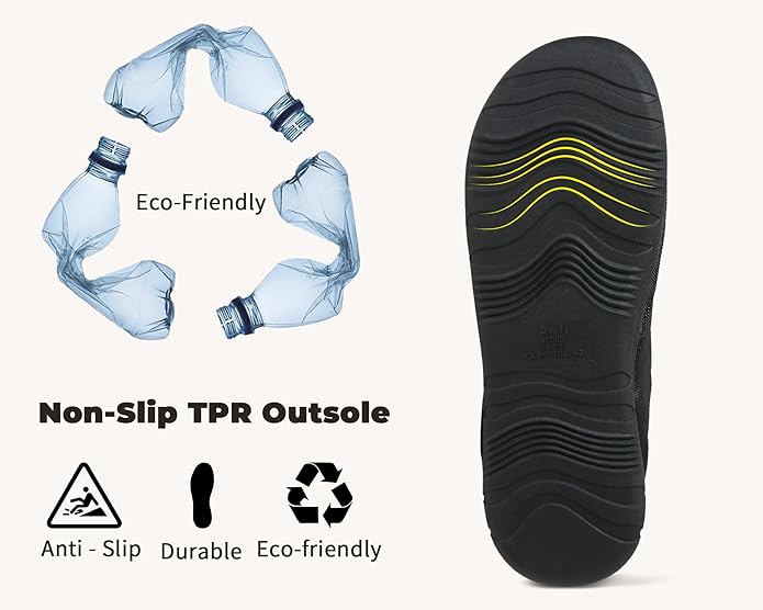 Mens Slip On Slippers Coolmax® Two Tone Comfy Slipper Memory Foam Slippers Indoor Outdoor Men's House Shoes Loafers Camping Slipper Two Styles | Moisture-wicking | Breathable