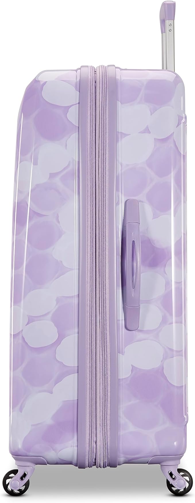 American Tourister Moonlight Hardside Expandable Luggage with Spinner Wheels, Lavender Maze, Checked-Large 28-Inch