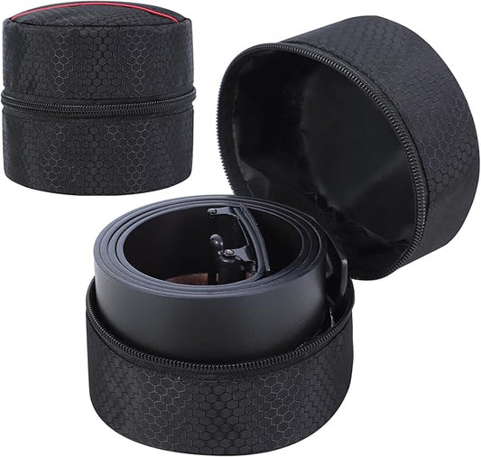 Belt Organizer Case,Travel Belt Storage Holder for Closet Drawer,Display Case for Belts,Ties,Portable Container Storage Holder,Height 3.9inch(Bag Only)