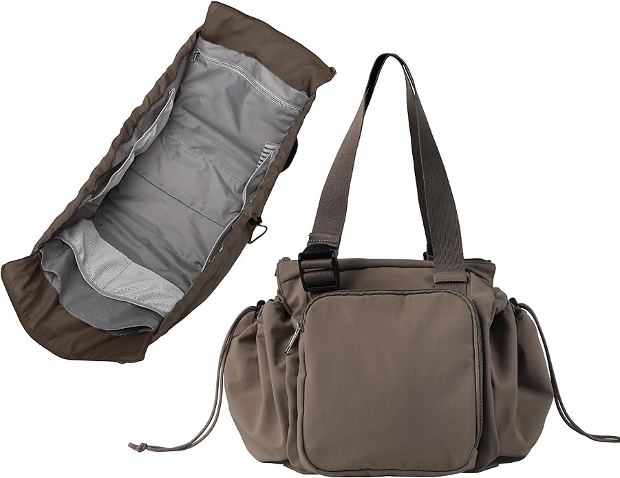 Everyday Bag Tote for Women, Spacious Diaper Bag with 16 Pockets, Durable Travel Bag, Sleek Work Shoulder Bag | 16 Pockets Org, Lay-Flat Design, 3-in-1 Versatility, Work & Travel Tote, Water-Resistant, Lightweight