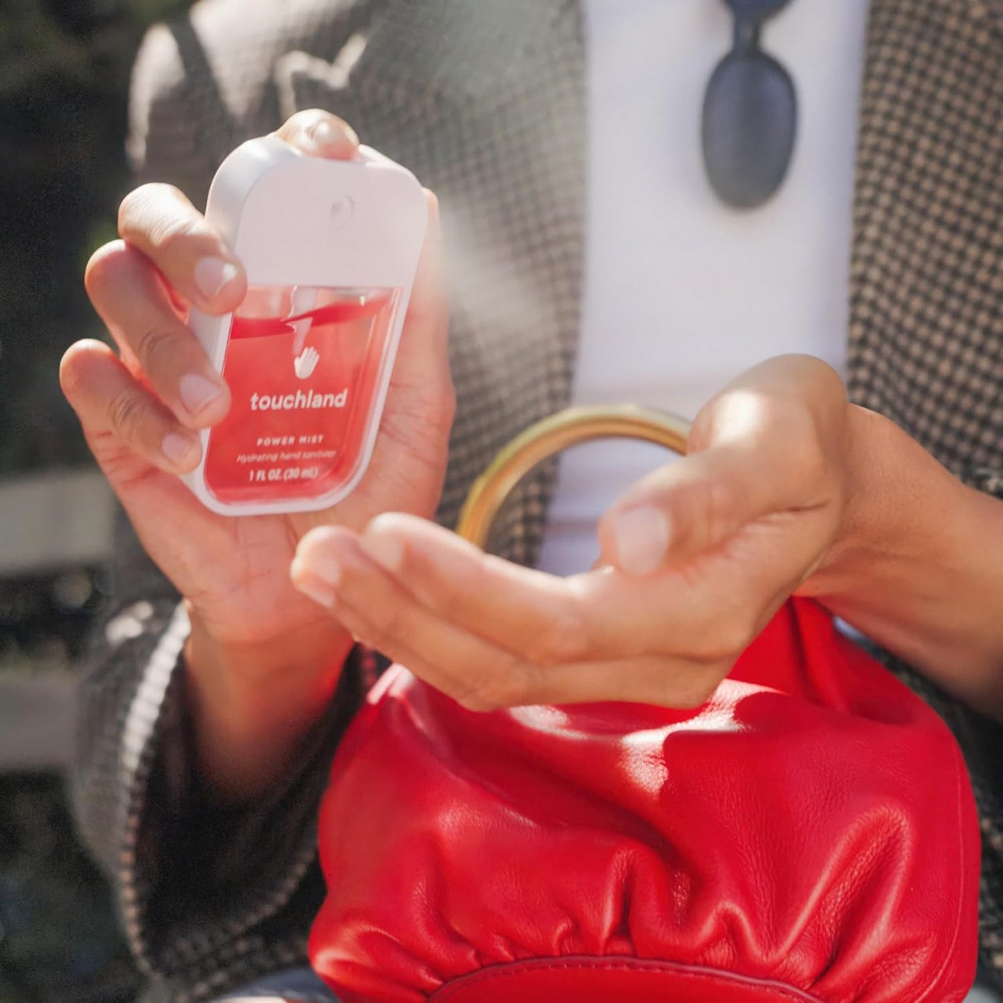 Touchland Power Mist Hydrating Hand Sanitizer Spray, FRESH 5 Set (Mint, Citrus, Lemon Lime, Aloe, Watermelon), 1 FL. OZ. Travel Size (Set of 5)