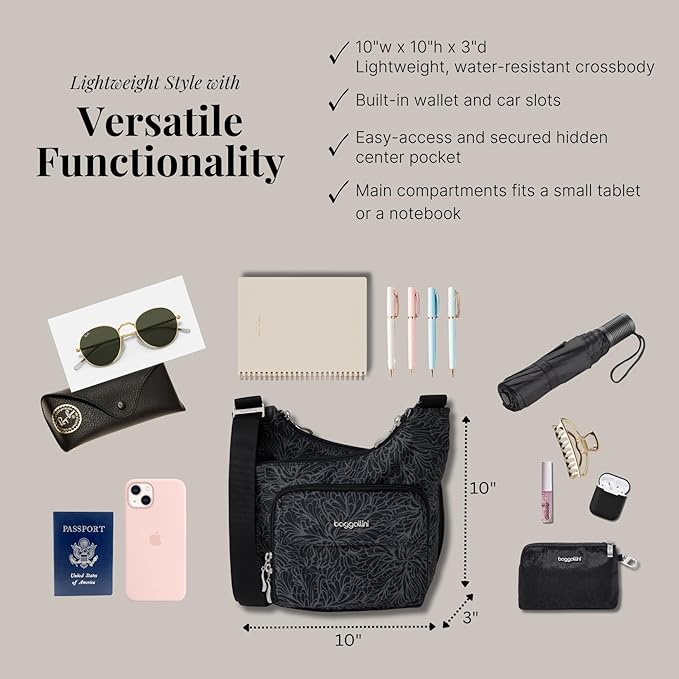 Baggallini Women Criss Cross Crossbody Bag